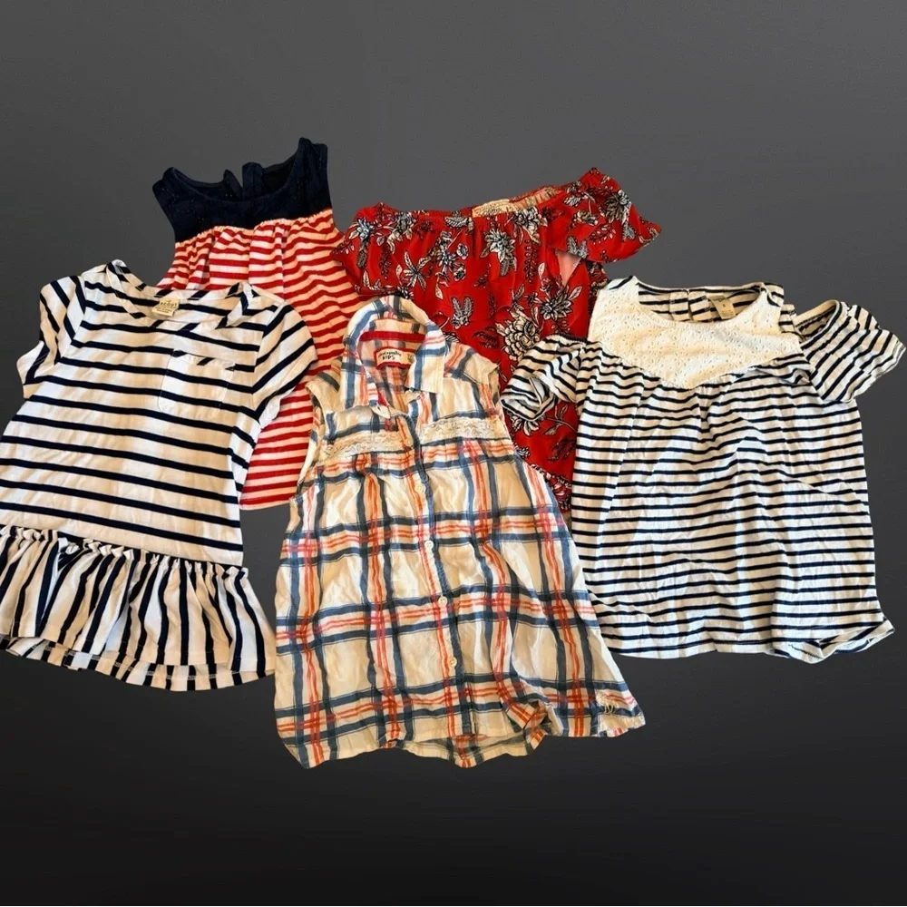 Bundle of Tops  - Size 7/ 8 Red, White & Blue Tops 🇺🇸
